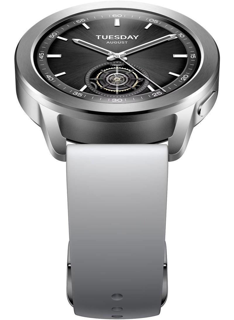 Xiaomi 486 mAh Watch S3 1.43 Inch Amoled Bluetooth 5.2 Heart Rate Blood Oxygen Monitoring Global Version Silver  - Image 5
