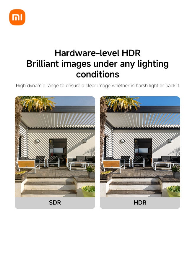 Xiaomi Solar Outdoor Camera BW400 Pro Set | Multi-Level Data Encryption | IP66 Waterproof And Dust-Resistant | 2.5K Ultra-Clear Night Vision | 10000mAh Battery | AI Detection - Image 5