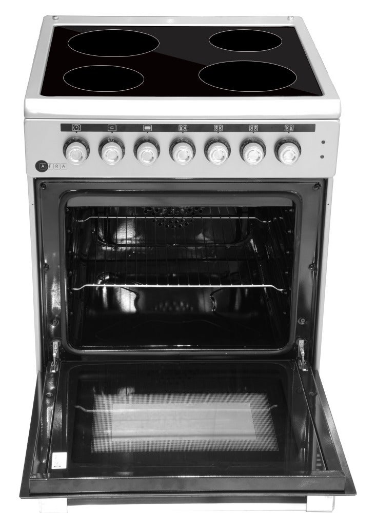 عفرا موقد كهربائي قائم بذاته من اليابان 60x60 64L مع باب مغلق للشواء زجاج سيراميك ستانلس ستيل G-Mark ESMA RoHS CB - Image 4