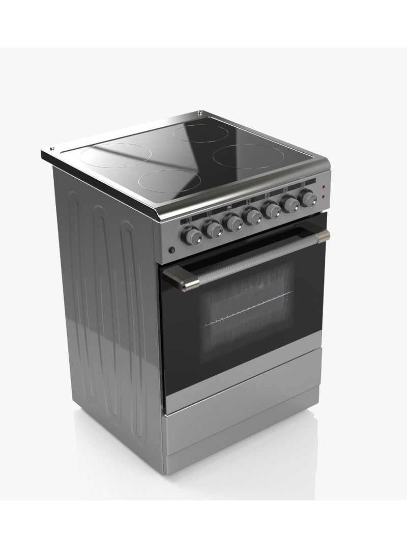 عفرا موقد كهربائي قائم بذاته من اليابان 60x60 64L مع باب مغلق للشواء زجاج سيراميك ستانلس ستيل G-Mark ESMA RoHS CB - Image 2