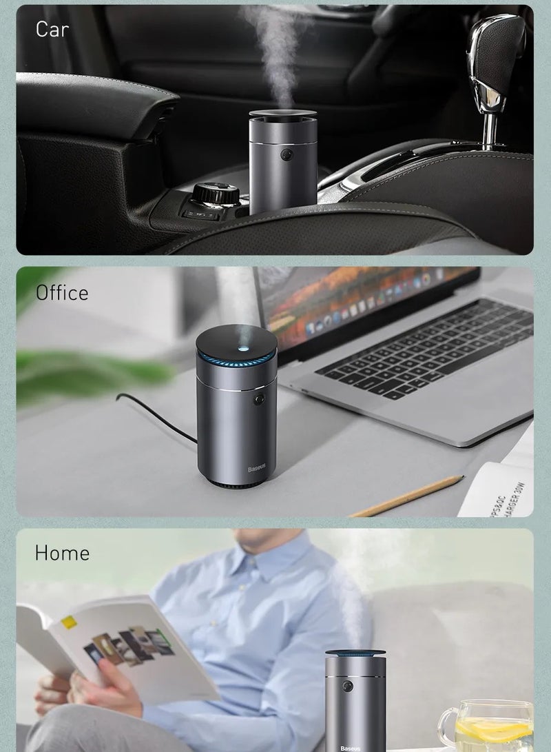 Baseus Humidifier Air Purifier And Freshener With USB Cable Humidifier Gray  - Image 3