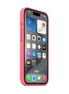 Apple iPhone 15 Pro Silicone Case With MagSafe Pink  - Image 2
