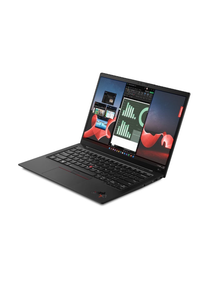 لينوفو كمبيوتر محمول ثينك باد X1 كاربون الجيل 11 بشاشة WUXGA IPS مقاس 14.0 بوصة ومعالج Core-i7 1355U/ذاكرة وصول عشوائي سعة 16 جيجابايت/محرك أقراص M.2 SSD سعة 512 جيجابايت/نظام تشغيل Windows 11 Pro/بطاقة رسومات Intel Iris Xe باللغة الإنجليزية/العربية أسود  - Image 3