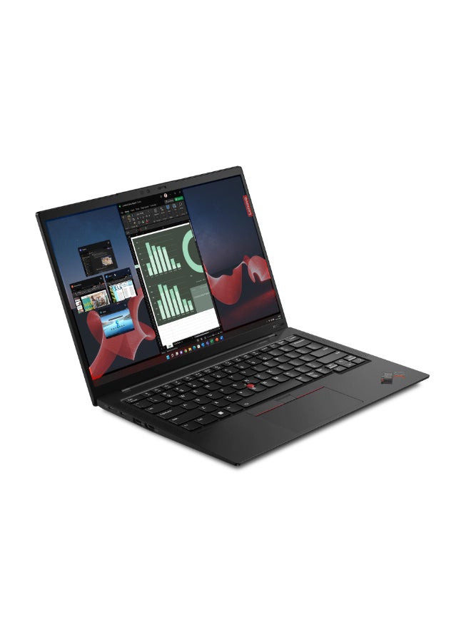 لينوفو كمبيوتر محمول ثينك باد X1 كاربون الجيل 11 بشاشة WUXGA IPS مقاس 14.0 بوصة ومعالج Core-i7 1355U/ذاكرة وصول عشوائي سعة 16 جيجابايت/محرك أقراص M.2 SSD سعة 512 جيجابايت/نظام تشغيل Windows 11 Pro/بطاقة رسومات Intel Iris Xe باللغة الإنجليزية/العربية أسود  - Image 2