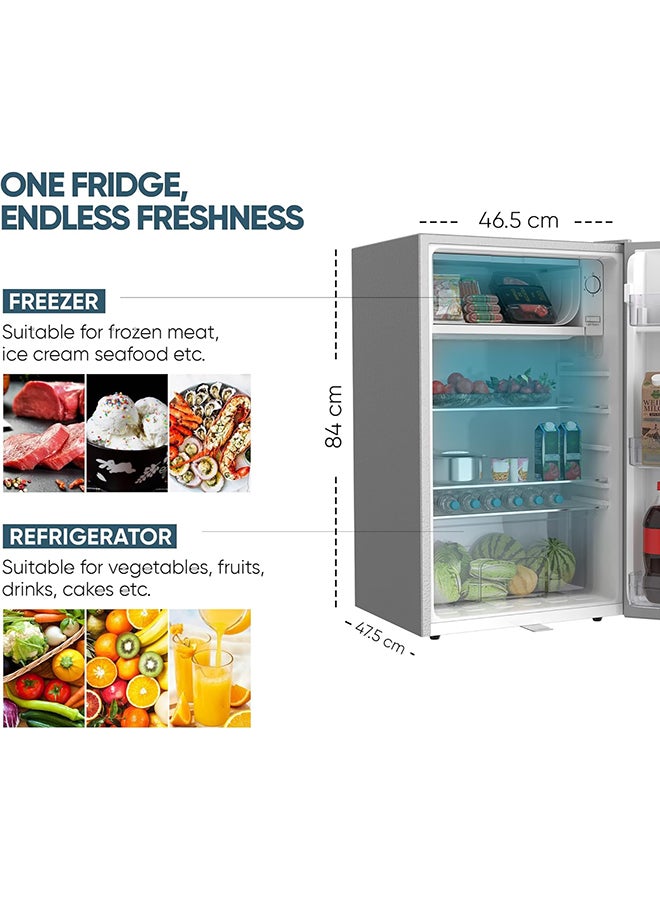 نيكاي Renewed - Room Refrigerator 130 L 220 kW NRF130SS1 Silver  - Image 5