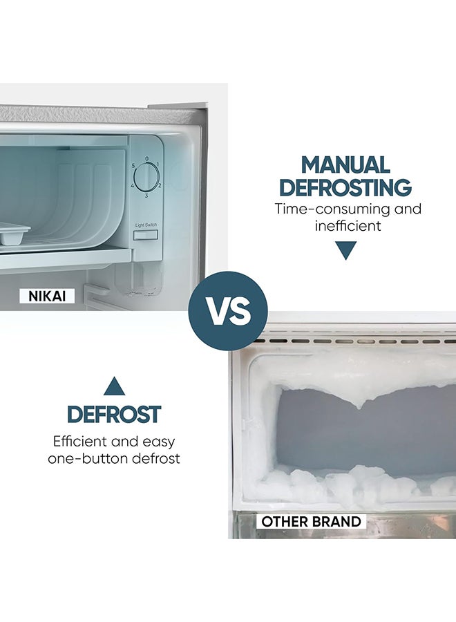 نيكاي Renewed - Room Refrigerator 130 L 220 kW NRF130SS1 Silver  - Image 3