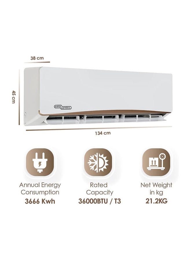 SUPER GENERAL Renewed - Split Air Conditioner 220 kW SGS316GE White  - Image 5