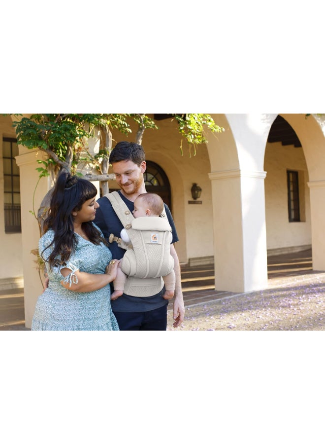 ergobaby - Omni Breeze All Carry Positions Breathable Mesh Baby Carrier With Enhanced Lumbar Support And Airflow - Natural Beige - Image 1