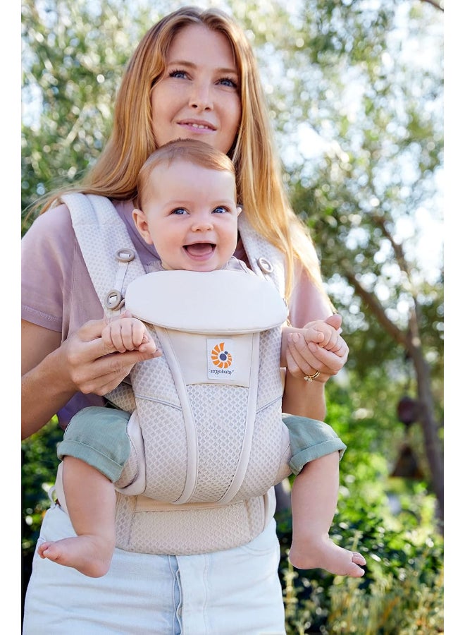 ergobaby - Omni Breeze All Carry Positions Breathable Mesh Baby Carrier With Enhanced Lumbar Support And Airflow - Natural Beige - Image 1