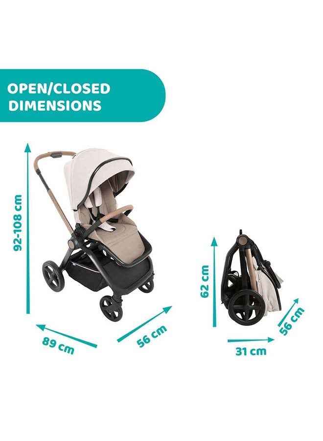 Chicco Mysa Stroller 0M-5Y, Amber Glow  - Image 2