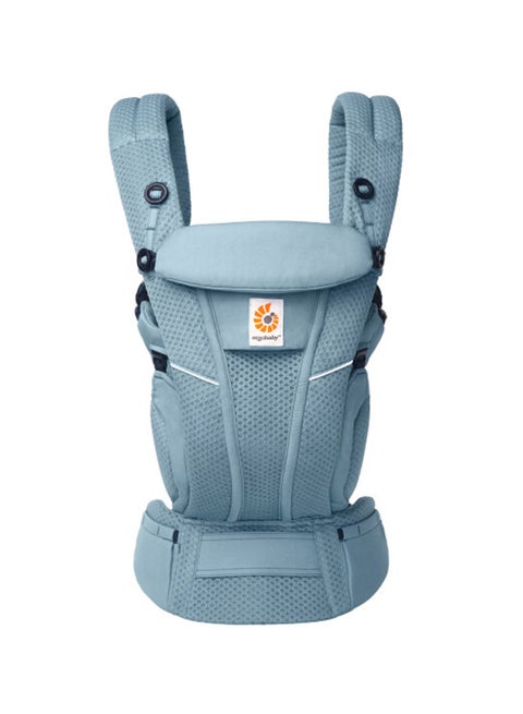 Omni Breeze All Carry Positions Breathable Mesh Baby Carrier Newborn To Toddler With Enhanced Lumbar Support And Airflow (7 - 45 Lb), Slate Blue