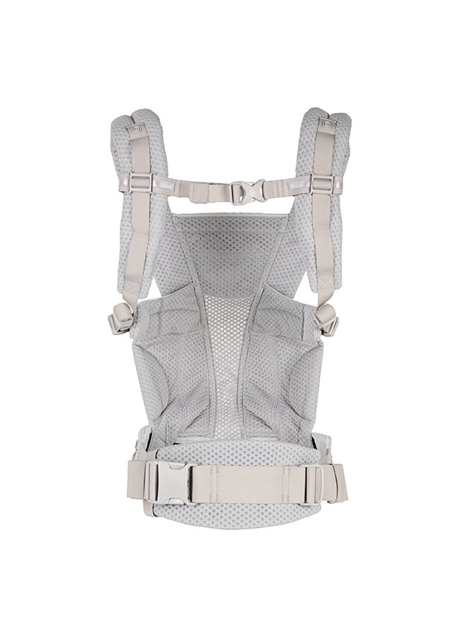 ergobaby Omni Breeze Baby Carrier For Newborns From Birth Up To 20 Kg, 4 Positions Softflex Mesh Ergonomic Baby Belly Carrier Back Carrier Baby Carrier (Pearl Grey ) - Image 2