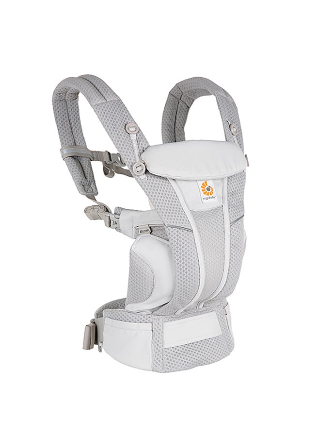 ergobaby Omni Breeze Baby Carrier For Newborns From Birth Up To 20 Kg, 4 Positions Softflex Mesh Ergonomic Baby Belly Carrier Back Carrier Baby Carrier (Pearl Grey ) - Image 4
