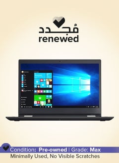 لينوفو تم تجديده - كمبيوتر محمول Yoga 370 مزود بشاشة لمس عالية الدقة مقاس 13.3 بوصة وشاشة قابلة للدوران 360 درجة، ومعالج Core i5/الجيل السابع وذاكرة وصول عشوائي سعتها 8 جيجابايت ومحرك أقراص SSD سعة 256 جيجابايت ورسومات Intel HD  - Image 1