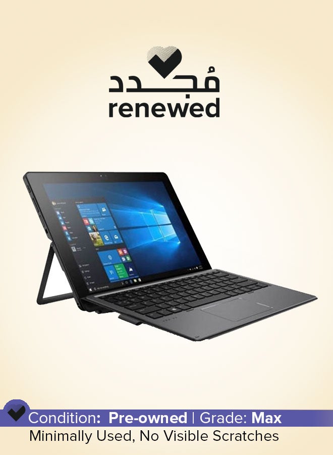 HP Renewed - Pro x2 612 G2 (2-in-1) Laptop With 12.3-Inch Touch Display,Core m5/6th Gen/8GB RAM/256GB SSD/Intel HD Graphics English Black  - Image 1
