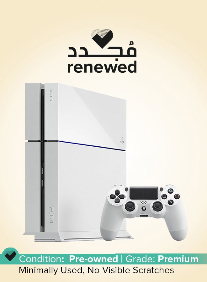 Sony Renewed -  PlayStation 4 - 500GB - Fat - White - Image 1