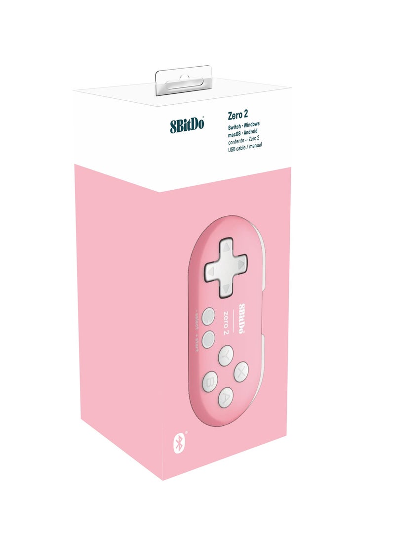 Zero 2 Bluetooth Gamepad Keychain Sized Mini Controller for Switch, Windows, Android, macOS & Raspberry Pi