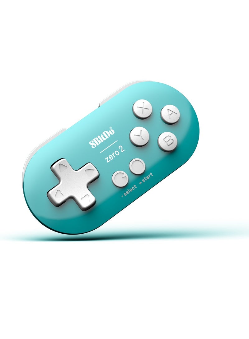 Zero 2 Bluetooth Gamepad Keychain Sized Mini Controller for Switch, Windows, Android, macOS & Raspberry Pi