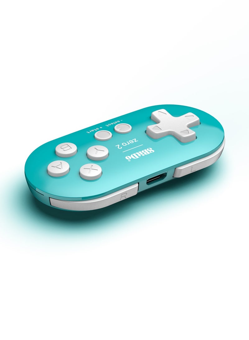 Zero 2 Bluetooth Gamepad Keychain Sized Mini Controller for Switch, Windows, Android, macOS & Raspberry Pi