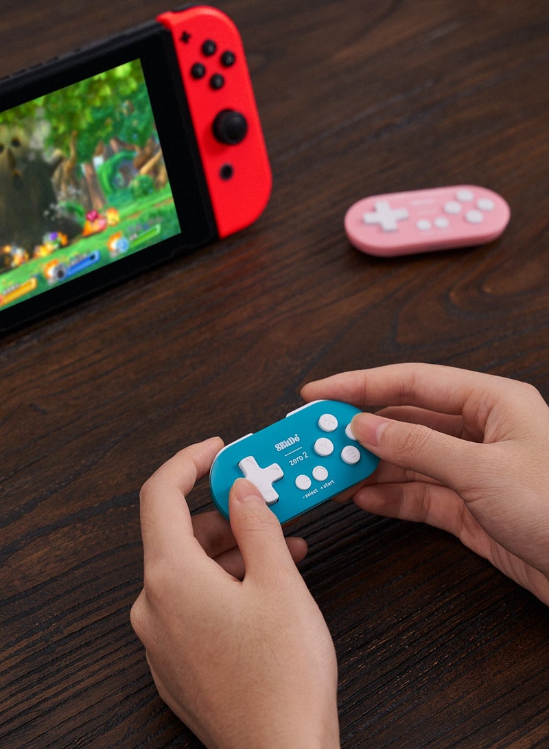 Zero 2 Bluetooth Gamepad Keychain Sized Mini Controller for Switch, Windows, Android, macOS & Raspberry Pi