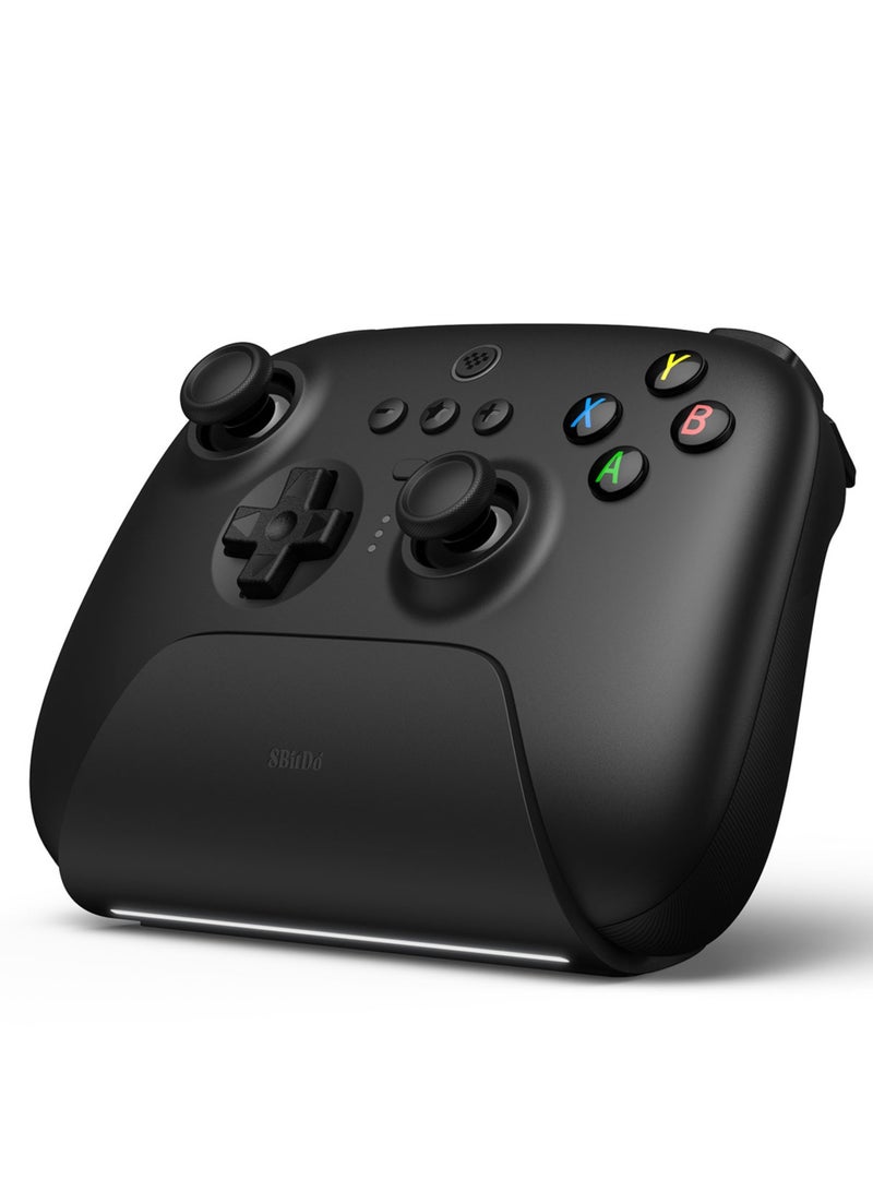 8Bitdo - Ultimate 2.4G Wireless Controller Hall Effect Joystick Update Gaming Controller with Charging Dock for PC, Android, Steam Deck & Apple Black - Image 1