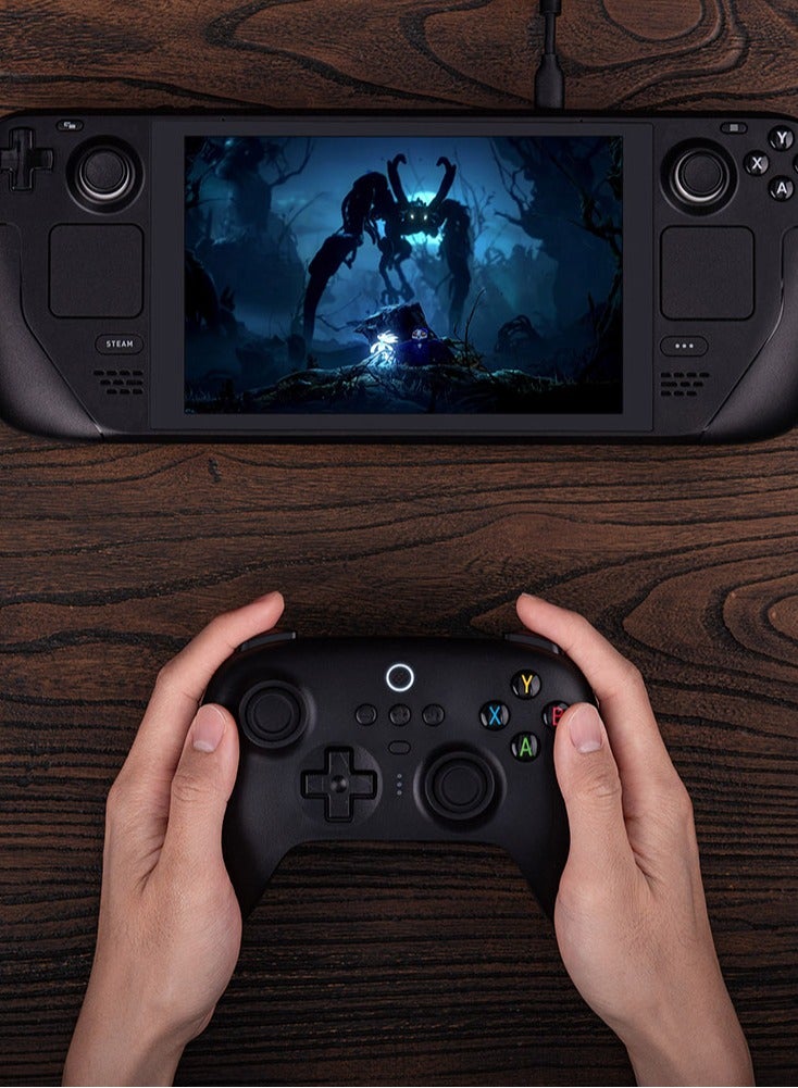 8Bitdo - Ultimate 2.4G Wireless Controller Hall Effect Joystick Update Gaming Controller with Charging Dock for PC, Android, Steam Deck & Apple Black - Image 1