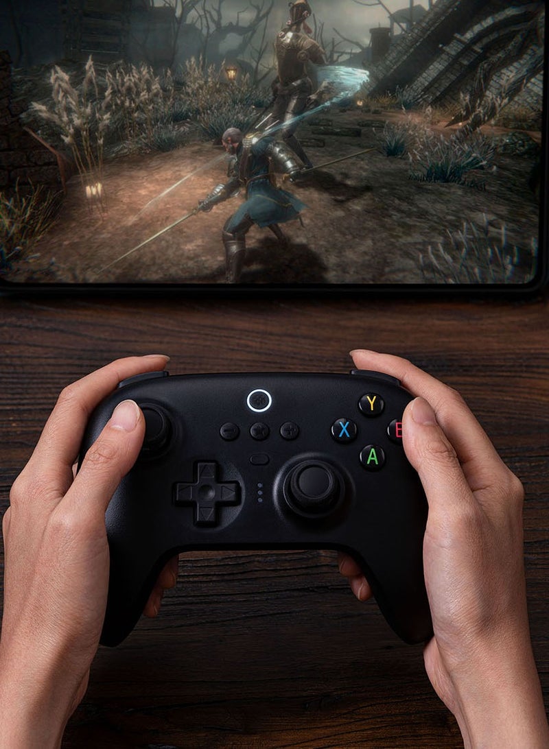 8Bitdo - Ultimate 2.4G Wireless Controller Hall Effect Joystick Update Gaming Controller with Charging Dock for PC, Android, Steam Deck & Apple Black - Image 1