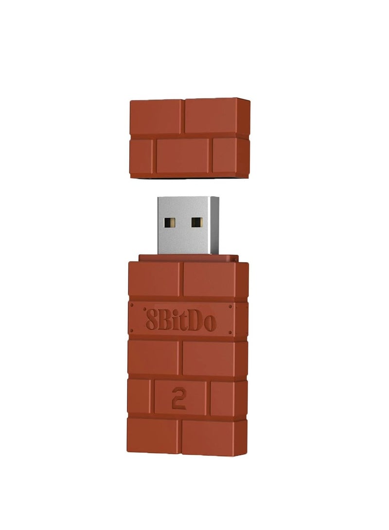 8Bitdo - Wireless USB Adapter for Switch, Windows, Mac & Raspberry Pi - Compatible with Xbox, PS5 Controllers - Image 1