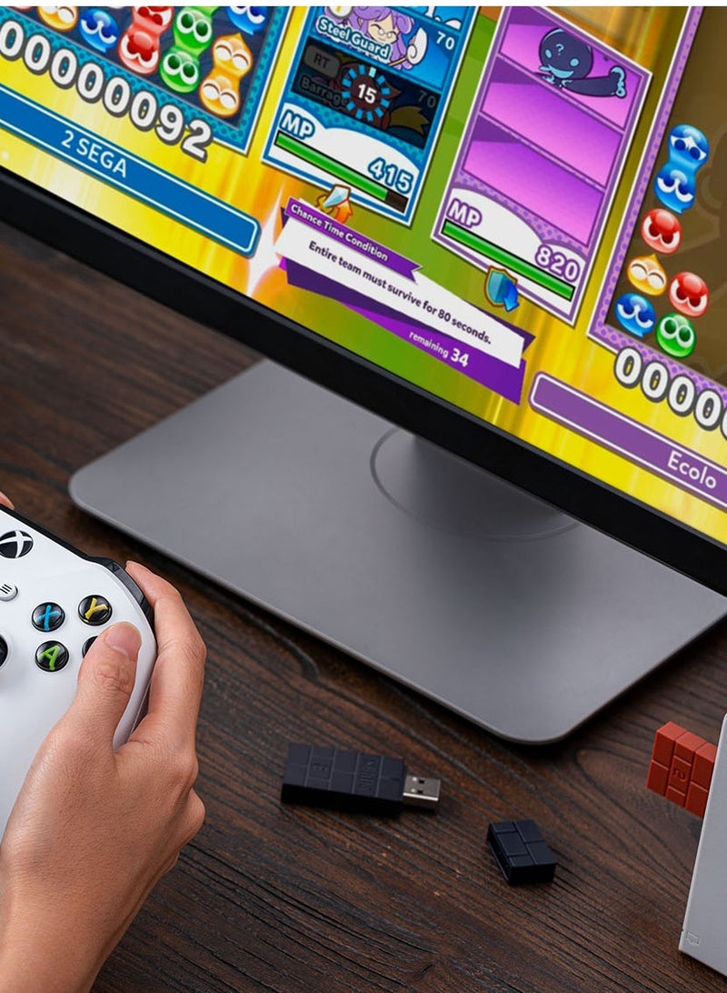 Wireless USB Adapter for Switch, Windows, Mac & Raspberry Pi - Compatible with Xbox, PS5 Controllers