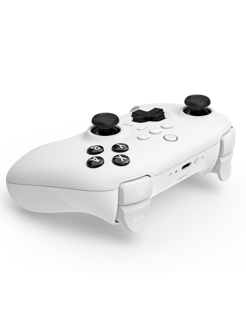 8Bitdo Ultimate Bluetooth Controller with Charging Dock, For Switch and Windows (White) - Image 2
