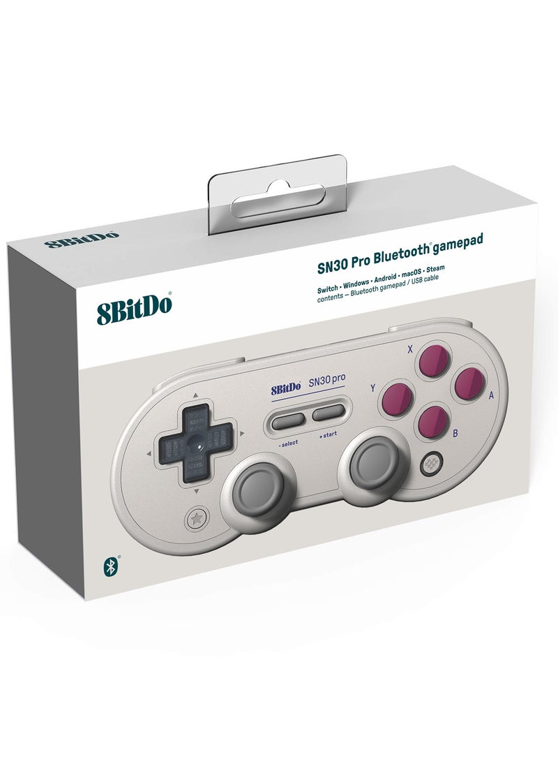 8Bitdo - 8Bitdo SN30 Pro Bluetooth Gamepad (G Classic Edition) - Nintendo Switch - Image 1