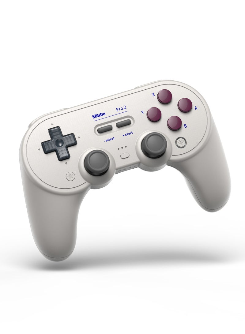 8Bitdo Pro 2 Bluetooth Controller for Switch/Switch OLED, PC, macOS, Android, Steam & Raspberry Pi (G Classic Edition) - Nintendo Switch