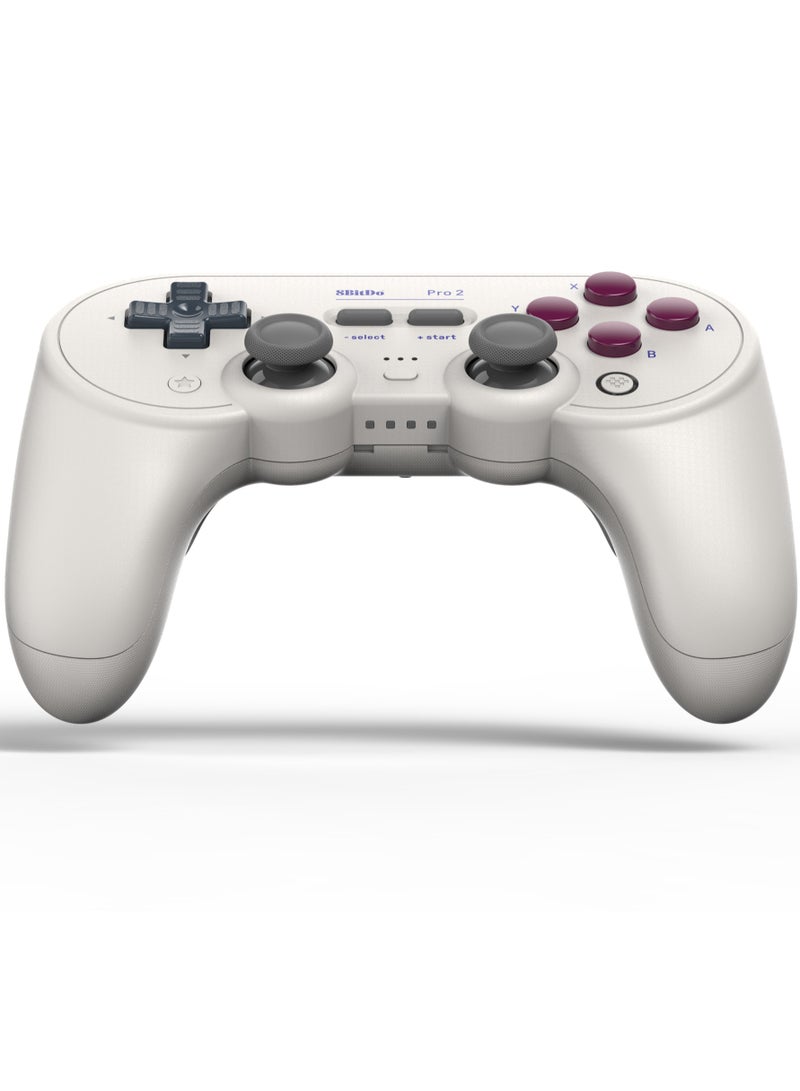 8Bitdo Pro 2 Bluetooth Controller for Switch/Switch OLED, PC, macOS, Android, Steam & Raspberry Pi (G Classic Edition) - Nintendo Switch