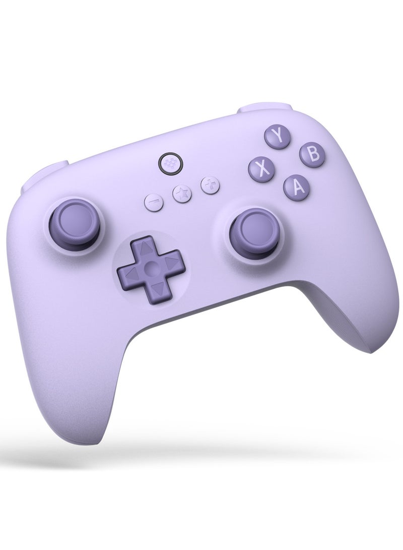 8Bitdo - 8Bitdo Ultimate C 2.4g Wireless Controller with Turbo Function and Rumble Vibration for PC Windows, Android, Steam Deck, Raspberry Pi (Lilac Purple) - Image 1