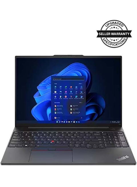ThinkPad E16 Gen1 (21JN00CKGP) (Upgraded Version) Laptop With 16-Inch Display, Core-i7-13700H Processor/16GB RAM/1TB SSD/Windows 11 Pro/Intel Iris Xe Graphics + Topload Case English Black
