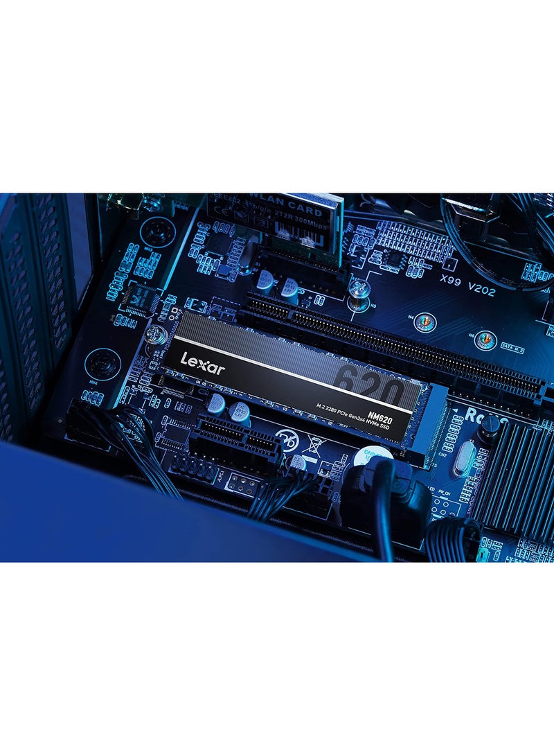 Lexar - NM620 M.2 2280 PCIe Gen3x4 NVMe, 512GB Internal SSD, Up To 3300MB/s Read, for PC Enthusiasts and Gamers (LNM620X512G-RNNNG) 512 GB - Image 1