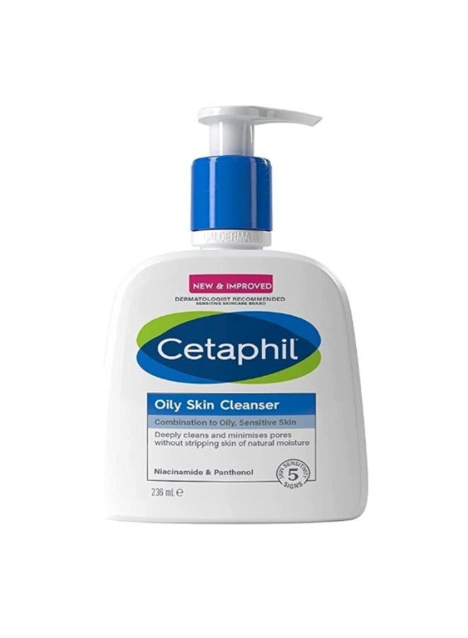 Cetaphil - Oily Skin Cleanser For Sensitive 236ml - Image 1
