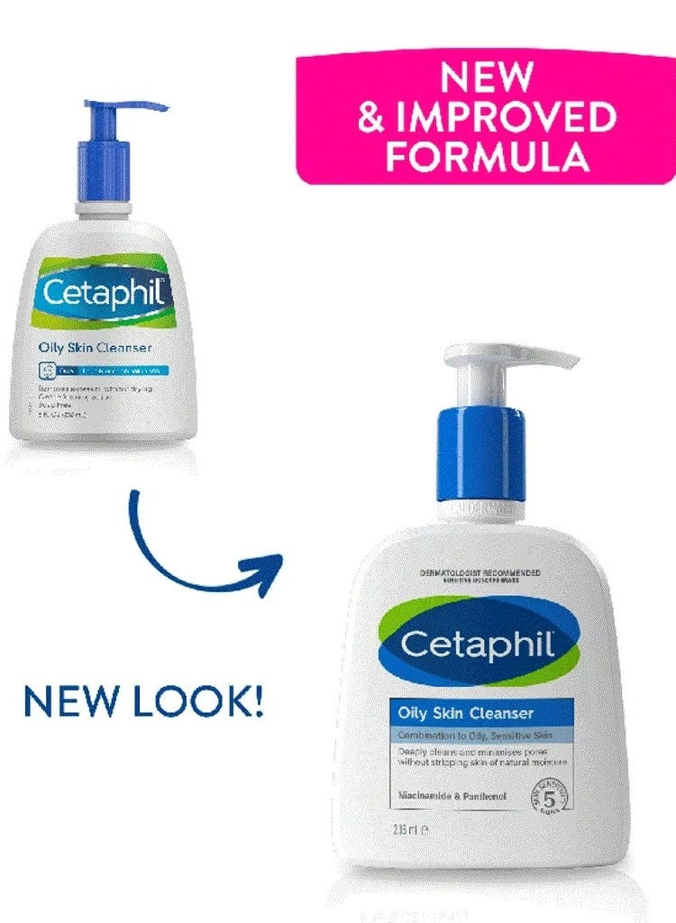 Cetaphil - Oily Skin Cleanser For Sensitive 236ml - Image 1
