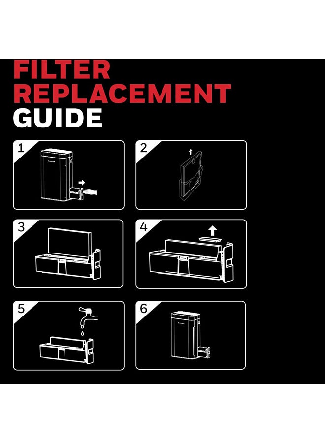 هوني ويل فلتر مرطب الهواء هوني ويل أير تاتش U2، يحافظ على محتوى الرطوبة المثالي، يمنع جفاف البشرة، العينين، والشفتين - Image 3