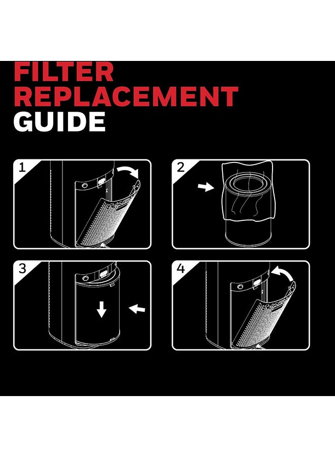 هوني ويل فلتر مركب 3 في 1 من هوني ويل إير تاتش P2 مع فلتر مسبق، HEPA H13 وفلتر كربون نشط، يزيل 99.95% من المواد المسببة للحساسية، الملوثات، PM2.5، المركبات العضوية المتطايرة، والأبخرة السامة - Image 3