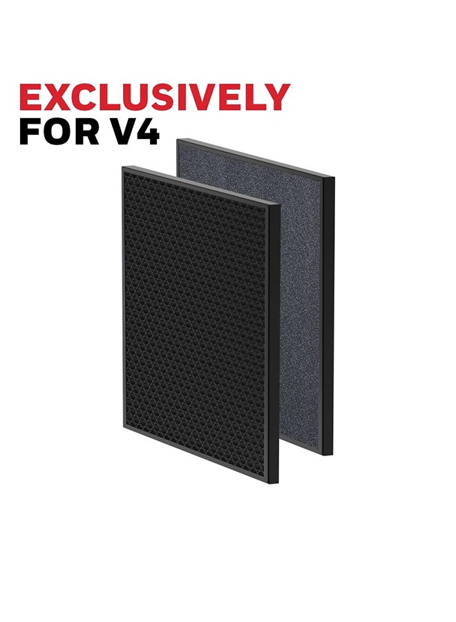 هوني ويل فلتر هانيويل إير تاتش V4 المركب مع محفز بارد وفلتر كربون نشط، يزيل الفورمالديهايد، المركبات العضوية المتطايرة، الدخان، الأبخرة السامة والرائحة - Image 4