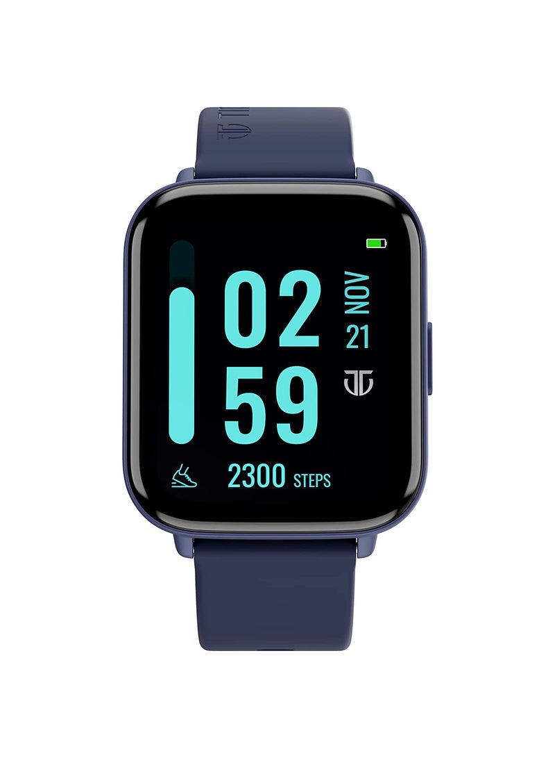 TITAN Smart 2 Fashion Smartwatch, 1.78” AMOLED Display With Premium Metal Body, Multiple Sports Modes With 100+ Watch Faces, Complete Health Suite With Stress Monitor, 7 Days Battery Life Blue - Image 1