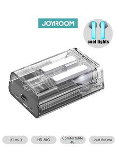 JOYROOM JR-TC1 True Wireless Bluetooth Earphones, Low Latency Fast Charging, Semi-In-Ear With Charging Box And RBG Light, Suitable For iPhone, Huawei, Samsung, Xiaomi Headphones Black  - Image 1