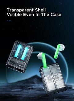 JOYROOM JR-TC1 True Wireless Bluetooth Earphones, Low Latency Fast Charging, Semi-In-Ear With Charging Box And RBG Light, Suitable For iPhone, Huawei, Samsung, Xiaomi Headphones Black  - Image 3