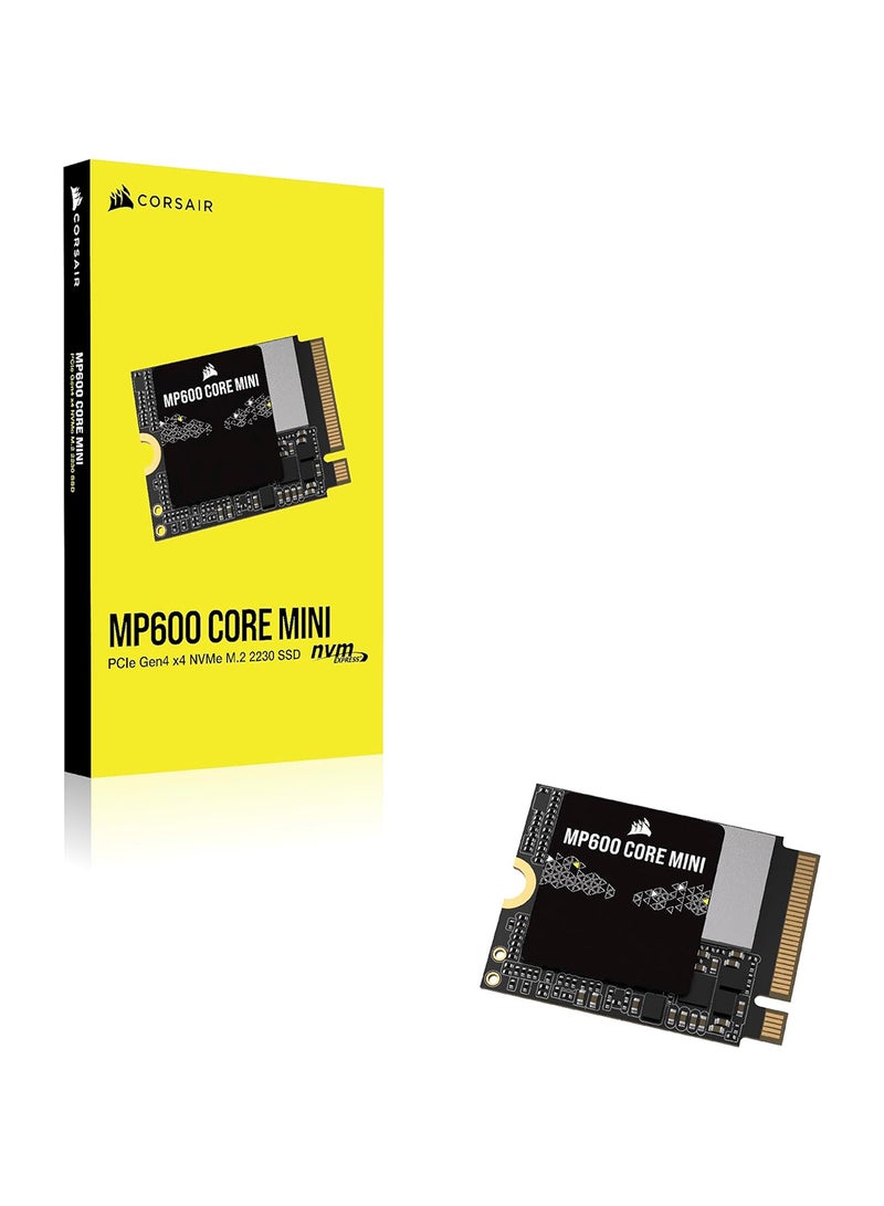 MP600 CORE MINI 1TB M.2 NVMe PCIe x4 Gen4 2 SSD – M.2 2230 – Up to 5,000MB/sec Sequential Read – High-Density QLC NAND – Great for Steam Deck, ASUS ROG Ally, Microsoft Surface Pro – Black 1 TB