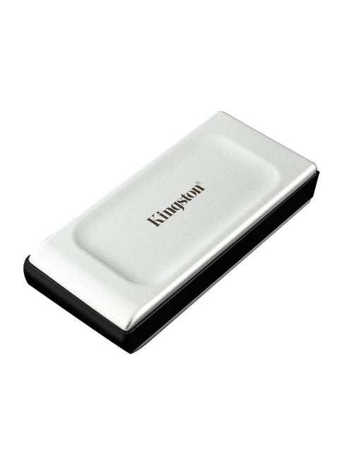 XS2000 2TB High Performance Portable SSD with USB C Pocket Sized USB 3.2 Gen 2x2 External Solid State Drive Up to 2000MB/s SXS2000/2000G, Silver 2 TB