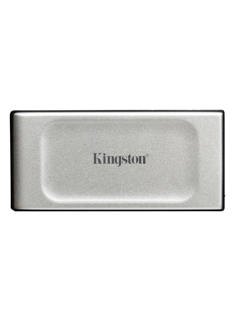 Kingston - XS2000 2TB High Performance Portable SSD with USB C Pocket Sized USB 3.2 Gen 2x2 External Solid State Drive Up to 2000MB/s SXS2000/2000G, Silver 2 TB - Image 1