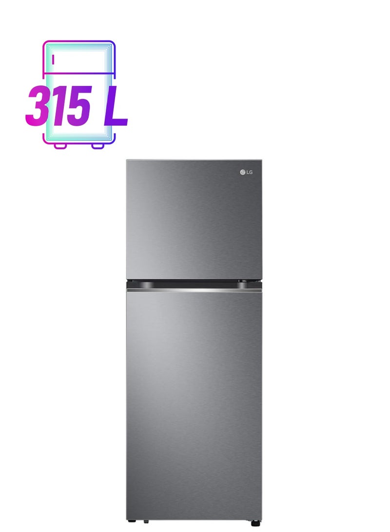 LG - 315L Net Capacity Double Door No Frost Refrigerator With Smart Inverter Compressor,Door Cooling+ Technology GN-B432PQGB Dark Graphite Steel - Image 1