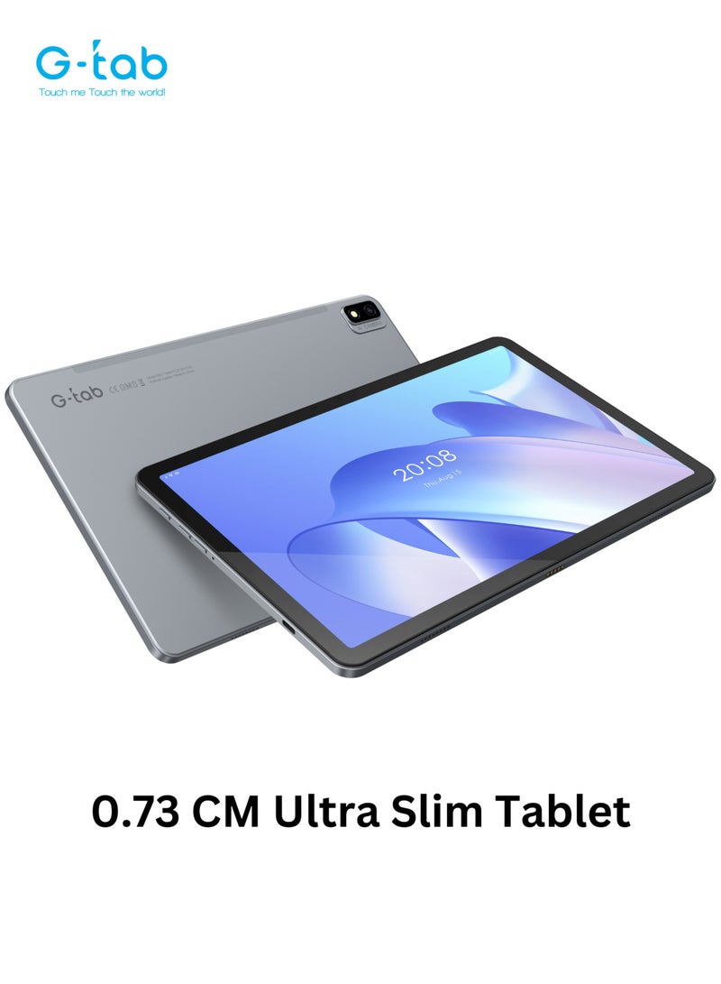 G-Tab S50 Tablet/10.95 Inches Screen/4G Dual Sim/Octa Core 2.0GHz/18W Fast Charge/8Gb Ram + 256GB ROM/5Mp Front + 13Mp Rear Camera/7680 mAh Battery/Android 13/Includes Touch Pen, OTG, Tempered Glass - Image 1