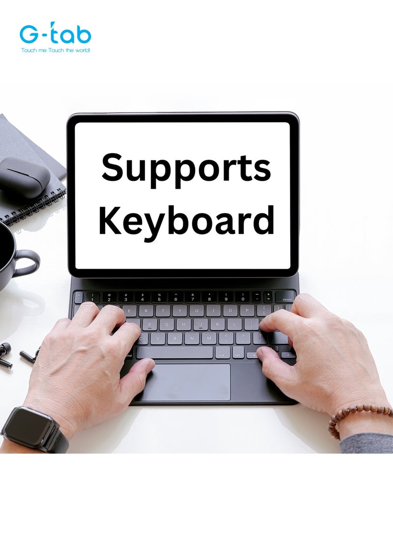 G-Tab S50 Tablet/10.95 Inches Screen/4G Dual Sim/Octa Core 2.0GHz/18W Fast Charge/8Gb Ram + 256GB ROM/5Mp Front + 13Mp Rear Camera/7680 mAh Battery/Android 13/Includes Touch Pen, OTG, Tempered Glass - Image 4